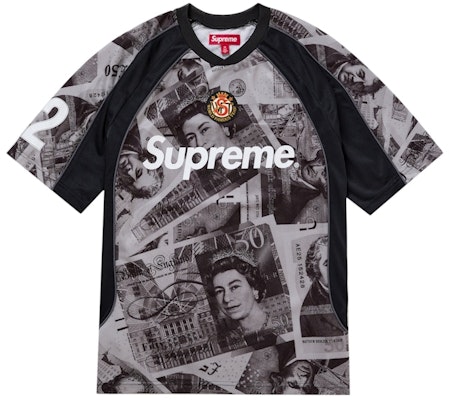 Supreme 英鎊足球球衣 黑色 Buy Supreme 英鎊足球球衣 黑色