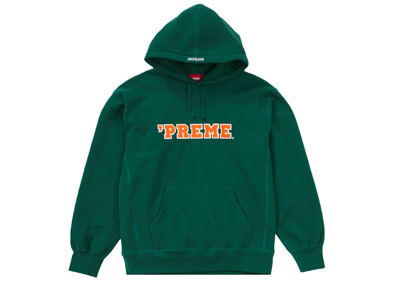 Supreme Preme Hooded Sweatshirt Dark Green