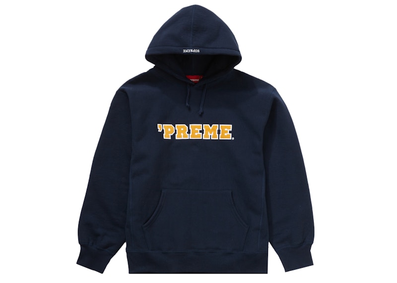 Buy Supreme S Logo Zip Up Hooded Sweatshirt Navy - Novelship