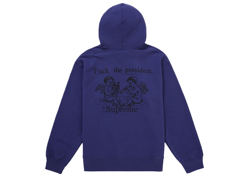 Supreme President Hooded Sweatshirt Dark Blue 圖 2