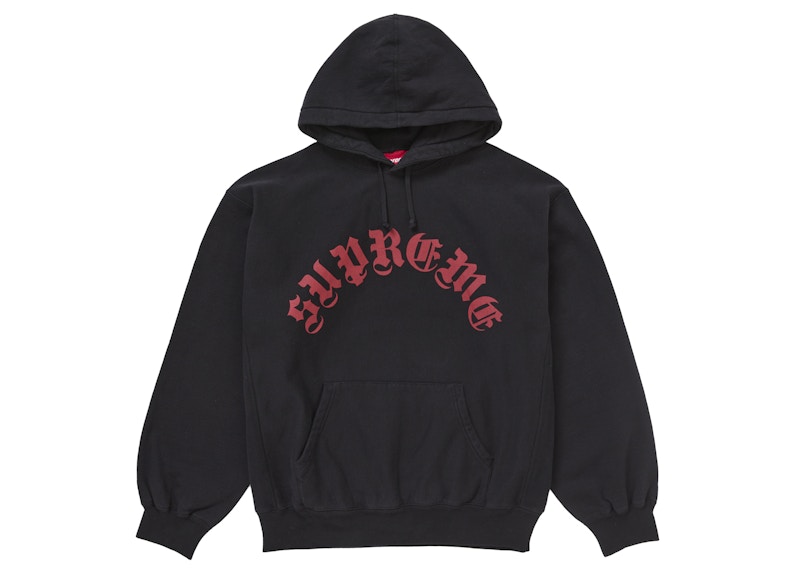 Supreme Printed Arc Hooded Sweatshirt Black