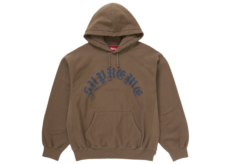 Supreme Printed Arc Hooded Sweatshirt Dusty Brown