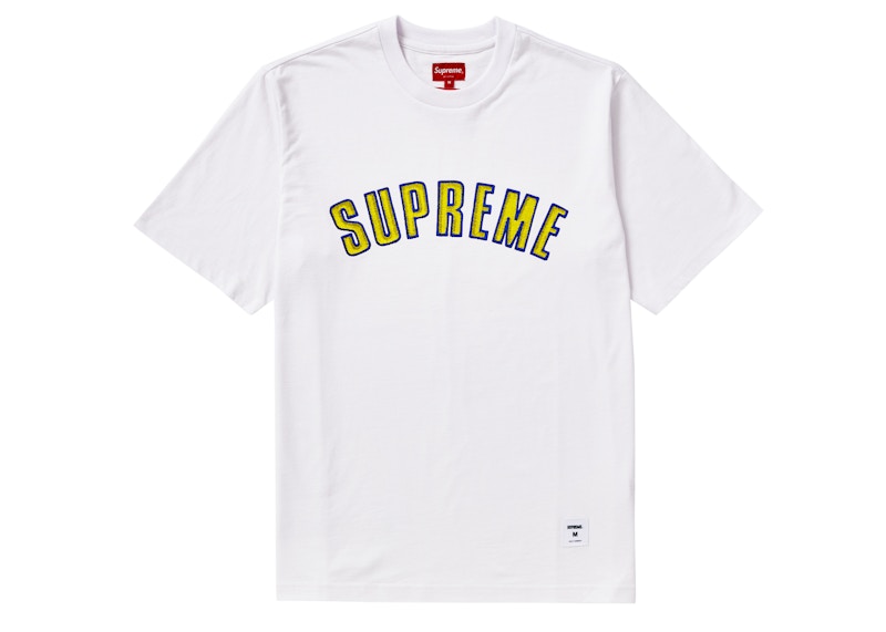 Buy Supreme 印花弧形短袖上衣 白色