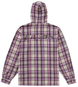 Supreme 印花連帽法蘭絨襯衫 粉紅色 Order Supreme 印花連帽法蘭絨襯衫 粉紅色