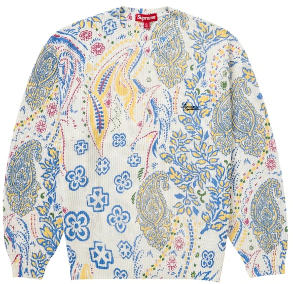 supreme-printed-paisley-sweater-white