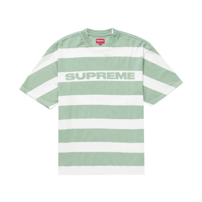 Supreme Printed Stripe S/S Top Light Green