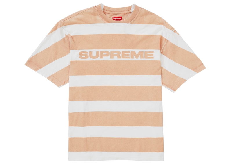 Supreme Printed Stripe S/S Top Peach