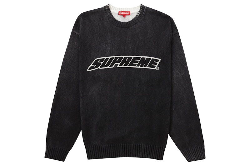 Buy Supreme Blurred Logo Sweater Black - Novelship