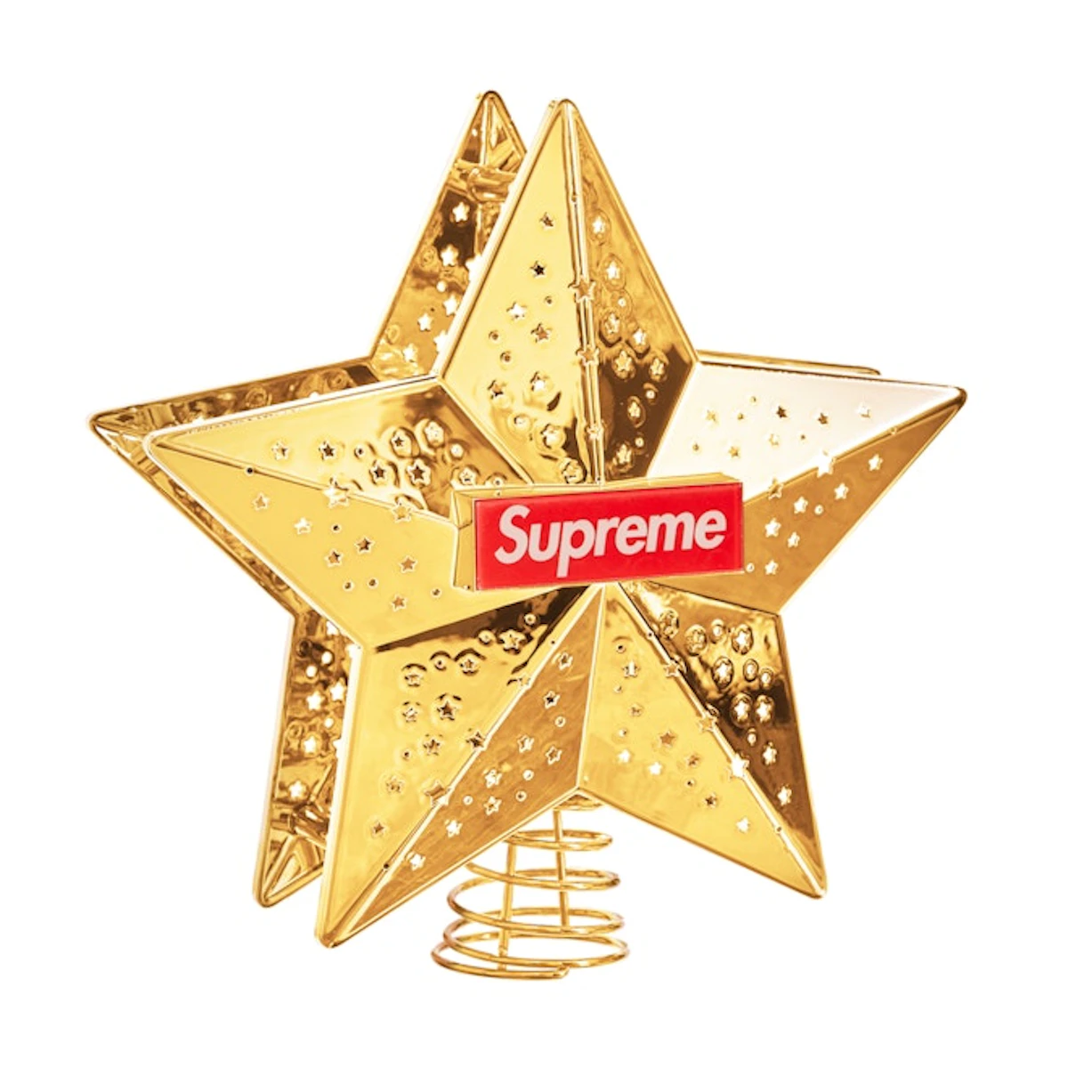 Supreme Projecting Star Tree Topper Gold