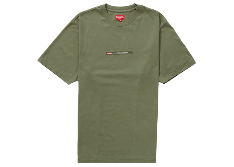 Supreme Property Label S/S Top Olive
