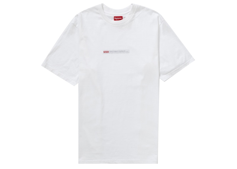 Buy Supreme Camiseta Blanca Property Label S/S