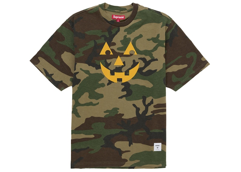 Supreme Pumpkin S/S Top Woodland Camo