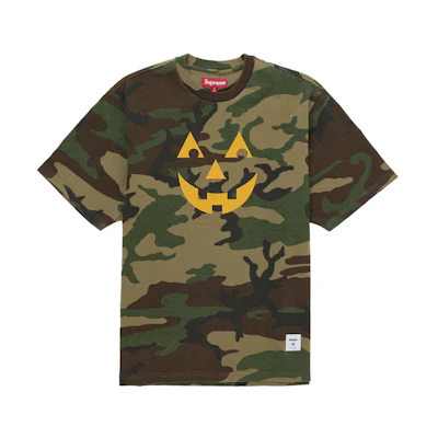 Supreme Pumpkin S/S Top Woodland Camo