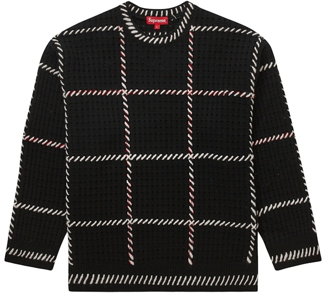 supreme-quilt-stitch-sweater-black