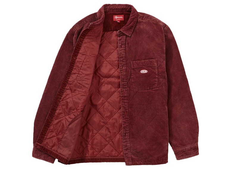 Supreme Quilted Corduroy Shirt Rust 圖 2