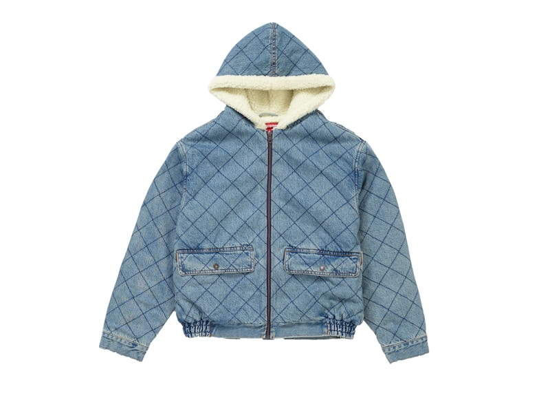 Buy Chaqueta Pilot de Mezclilla Acolchada Supreme Azul Deslavado