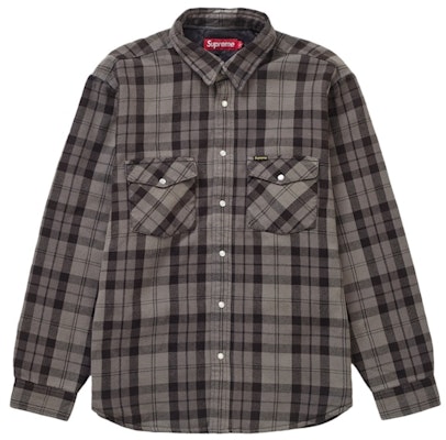 Supreme Kemeja Flanel Quilted Hitam Snap Buy Supreme Kemeja Flanel Quilted Hitam Snap