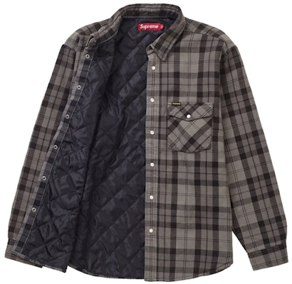 Supreme Kemeja Flanel Quilted Hitam Snap Order Supreme Kemeja Flanel Quilted Hitam Snap