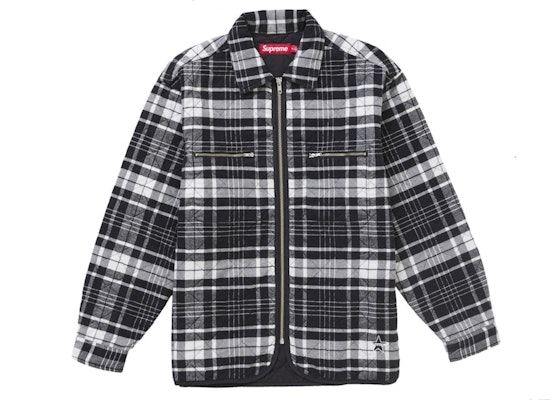 슈프림 퀼팅 플란넬 집업 셔츠 블랙 Buy 슈프림 퀼팅 플란넬 집업 셔츠 블랙