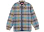 Buy Supreme Quilted Flannel Zip Up Shirt Multicolor Baju Multicolor