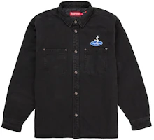 Supreme Quilted Lined Denim Snap Shirt (SS26) Black Supreme Quilted Lined Denim Snap Shirt (SS26) Black