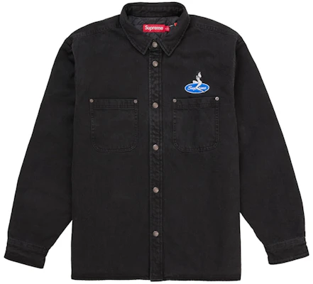 シュプリーム キルテッド裏地デニムスナップシャツ (SS26) ブラック Buy シュプリーム キルテッド裏地デニムスナップシャツ (SS26) ブラック