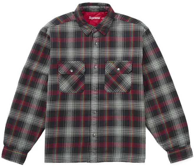 supreme-quilted-lined-flannel-snap-shirt-black