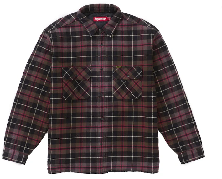 supreme-quilted-plaid-shirt-grey