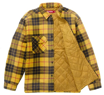 Supreme 格紋黃襯衫 Quilted Plaid Shirt Order Supreme 格紋黃襯衫 Quilted Plaid Shirt
