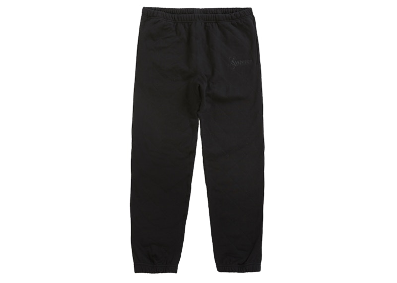 Buy Supreme Quilted Sweatpant Black