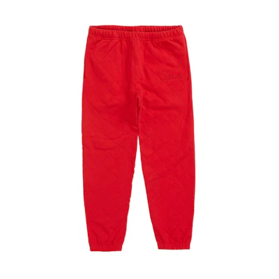 Supreme Quilted Sweatpant Red
