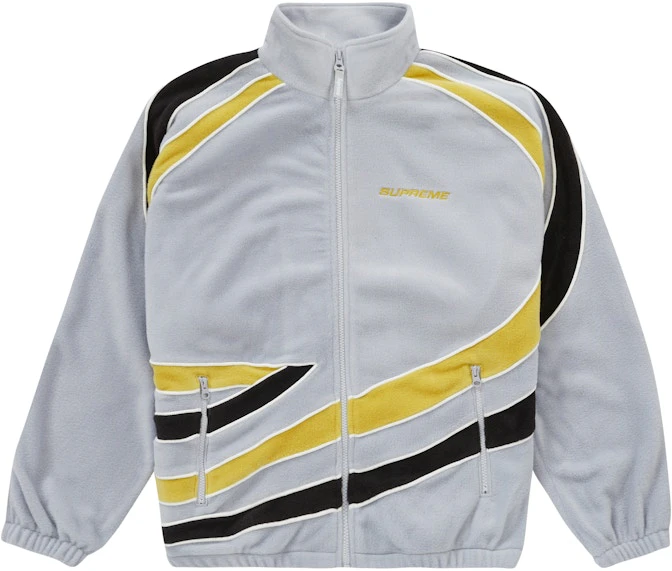 supreme-racing-fleece-jacket-heather-grey