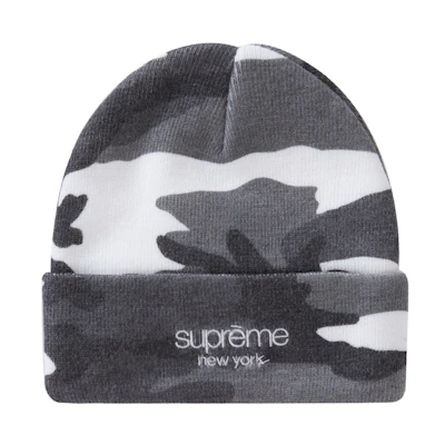 Supreme Radar Beanie Snow Camo