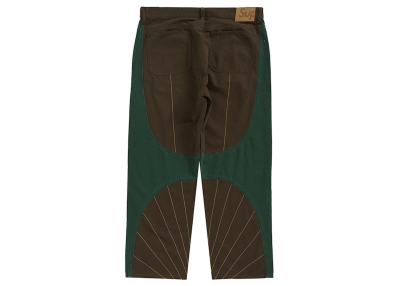 Supreme Radial Embroidered Loose Fit Jean Brown 圖 2