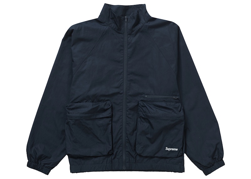 supreme x nike double zip quilted work jacket black