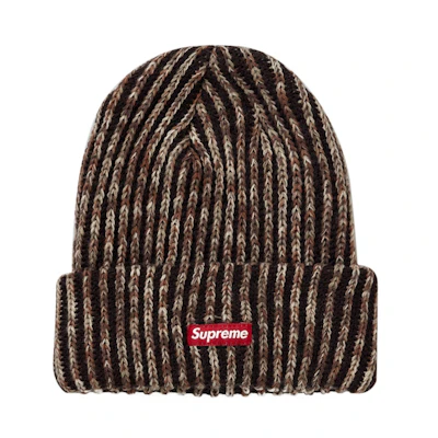 Supreme Rainbow Knit Loose Gauge Beanie (FW21) Dark Brown