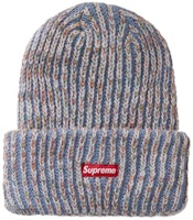 Supreme Rainbow Knit Loose Gauge Beanie Light Blue