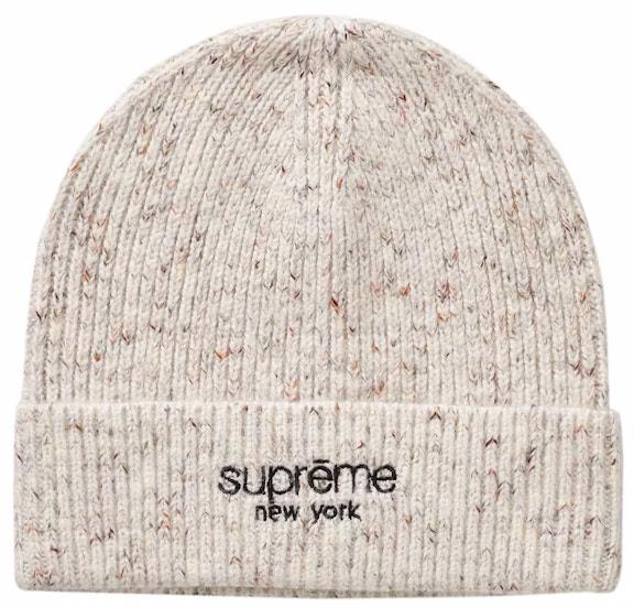 supreme-rainbow-speckle-beanie-white