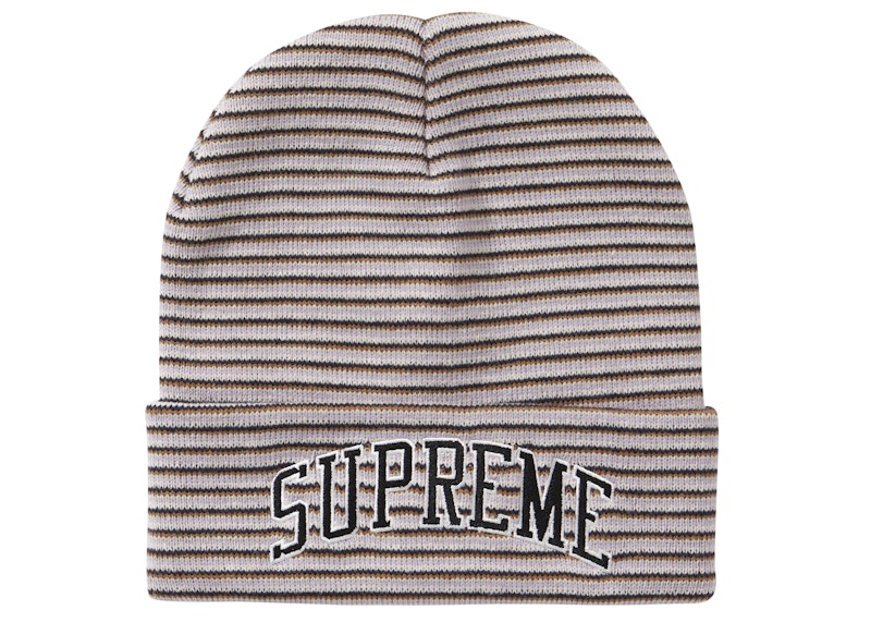 Buy Supreme Rainbow Stripe Beanie Pink - Topi Kupluk Pelangi Garis Merah Muda
