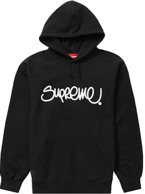 Supreme Raised Handstyle Hooded Sweatshirt Black Buy Supreme Raised Handstyle Hooded Sweatshirt Black