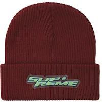 Supreme Raised Logo Patch Beanie Red Supreme Raised Logo Patch Beanie Red