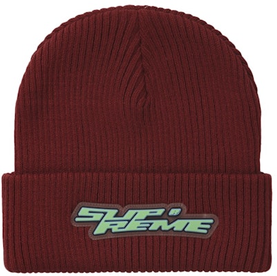 Supreme Raised Logo Patch Beanie Red Buy Supreme Raised Logo Patch Beanie Red