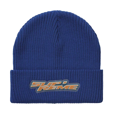 Supreme Raised Logo Patch Beanie Royal