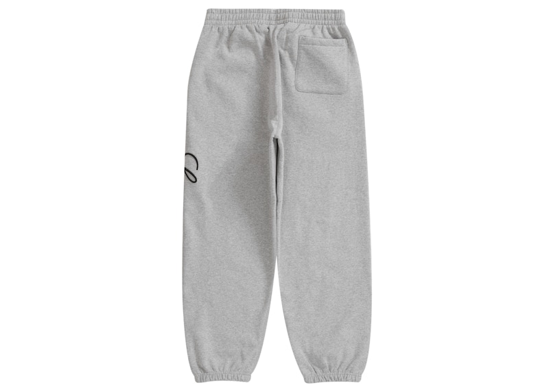 Supreme Raised Script Sweatpant Heather Grey 圖 2