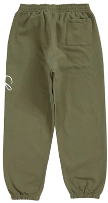Supreme Raised Script Sweatpant Light Olive Order Supreme Raised Script Sweatpant Light Olive