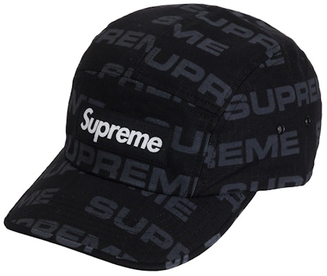 Supreme Reactive Print Camp Cap Black Buy Supreme Reactive Print Camp Cap Black