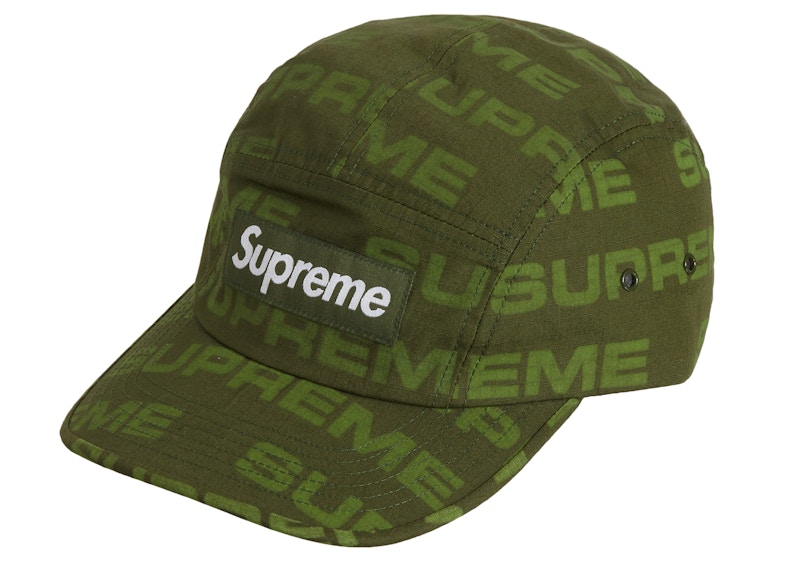 Buy Supreme Reactive Print Camp Cap Hijau Zaitun