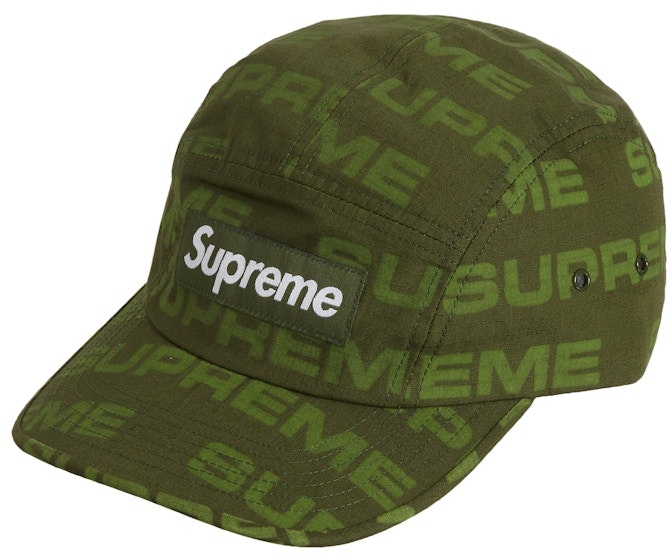 supreme-reactive-print-camp-cap-olive