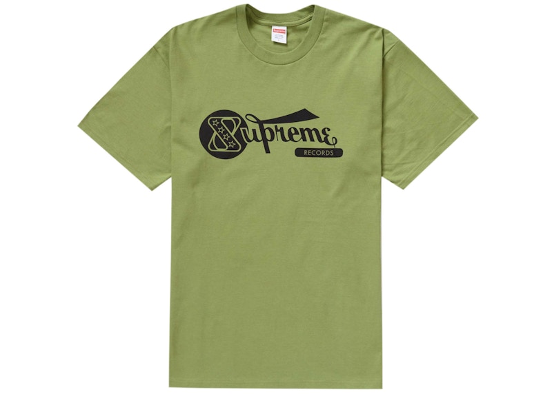 Supreme Records Tee Moss Green