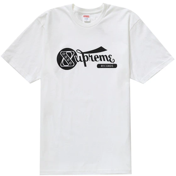 supreme-records-tee-white